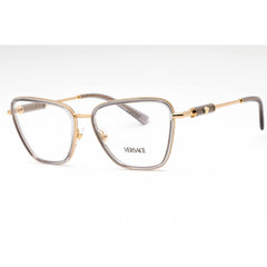 Versace Women's Eyeglasses - Grey Transparent Metal Butterfly Frame | 0VE1292 1506