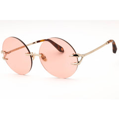 Roberto Cavalli Women's Sunglasses - Light Gold Metal Round Full Rim | SRC006 594F