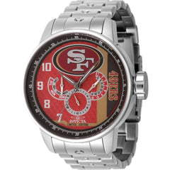 Invicta Men's Watch - NFL San Francisco 49ers Quartz Black, Red and Gold Dial | 45133