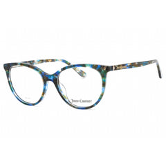 Juicy Couture Women's Eyeglasses - Blue Havana Cat Eye Plastic Frame | JU 235 0JBW 00