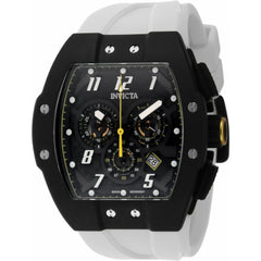 Invicta Men's Watch - Invicta Racing Quartz Black Dial White Silicone Strap | 46642