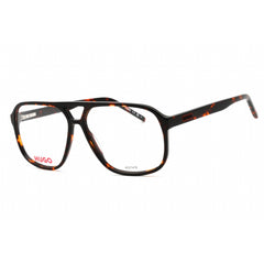 Hugo Men's Eyeglasses - Havana Plastic Pilot Full Rim Frame | HG 1200 0086 00