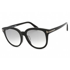 Tom Ford Women's Sunglasses - Shiny Black Plastic Cat Eye Shape Frame | FT0914-F 01B