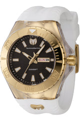 Technomarine Men's Watch - Cruise Monogram Quartz Black Dial White Strap | TM-122013