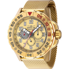 Invicta Unisex Watch - Invicta Racing Quartz Gold Tone Dial Steel Bracelet | 47216
