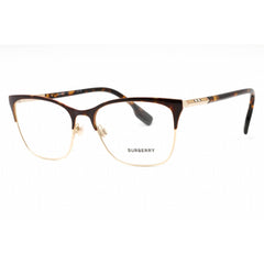 Burberry Women's Eyeglasses - Light Gold/Havana Metal Cat Eye Frame | 0BE1362 1312