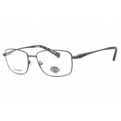 Harley Davidson Men's Eyeglasses - Matte Gunmetal Metal Rectangular Frame | HD9023 009