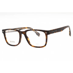Hugo Boss Men's Eyeglasses - Havana Plastic Rectangular Frame | BOSS 1353/U 0086 00