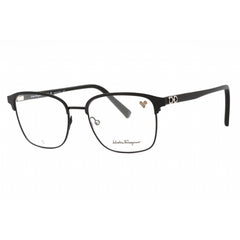 Salvatore Ferragamo Men's Eyeglasses - Black Metal Square Full Rim Frame | SF2225 001