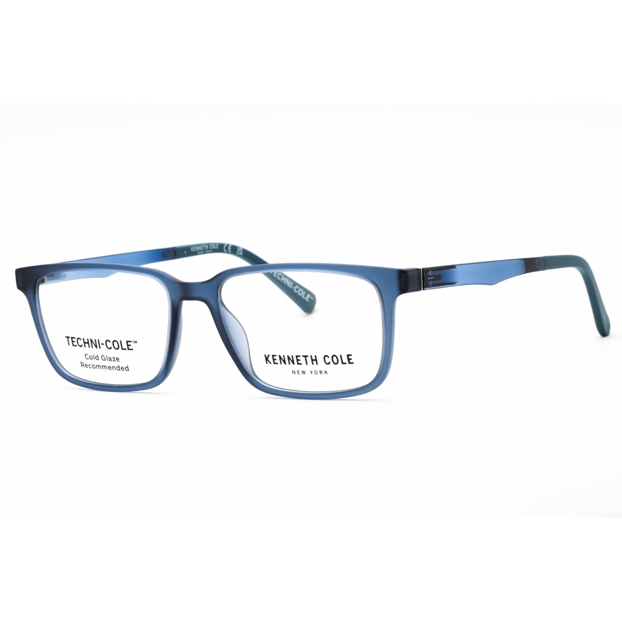 Kenneth Cole New York Men's Eyeglasses - Matte Blue Rectangular Frame