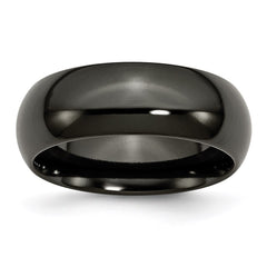 Titanium Black Ti 8mm Polished Band | TB292