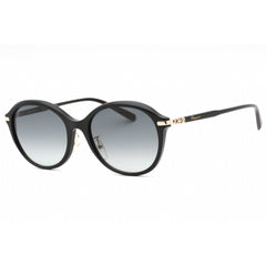Salvatore Ferragamo Women's Sunglasses - Black Plastic Round Full Rim | SF1002SA 001