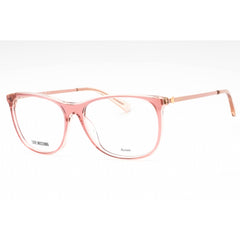 Moschino Love Women's Eyeglasses - Pink Nude Oval Full Rim Frame | MOL589 0C9N 00