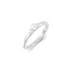 Sterling Silver Stackable Expressions FW Cultured Pearl Ring | QSK1304