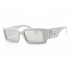 Dolce & Gabbana Women's Sunglasses - Light Grey Rectangular Frame | 0DG4447B 34186G