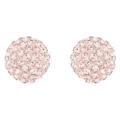 Swarovski Women's Blow Rose Gold Plated Bubble Shaped Crystal Pierced Earrings, 3/8