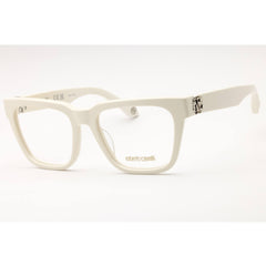 Roberto Cavalli Women's Eyeglasses - White Acetate Square Full Rim | VRC026M 0847