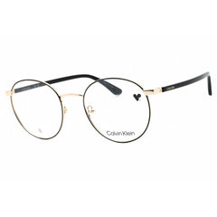 Calvin Klein Unisex Eyeglasses - Black Metal Round Shape Full Rim Frame | CK23106 001
