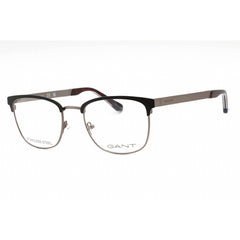 Gant Men's Eyeglasses - Matte Black Metal Rectangular Full Rim Frame | GA3181 002