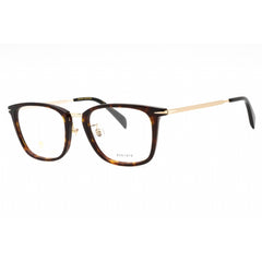 David Beckham Men's Eyeglasses - Havana Gold Cat Eye Full Rim | DB 7060/F 02IK 00