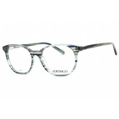 Adensco Women's Eyeglasses - Aqua Crystal Cat Eye Plastic Frame | AD 231 0E1N 00