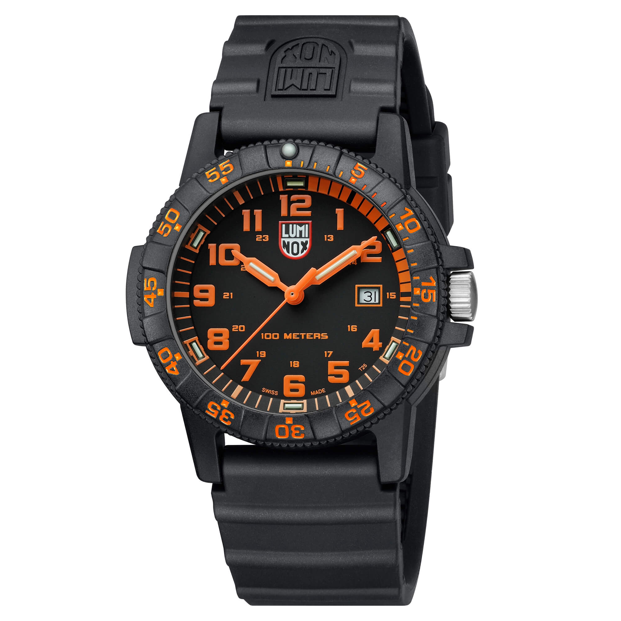 Luminox Men's Quartz Watch - Sea Turtle Giant 0320 Series Black Dial Strap | 0329