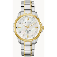 Bulova Women's Watch - Marine Star Diamond White MOP Dial Two Tone Bracelet | 98P227