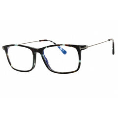 Tom Ford Men's Eyeglasses - Colored Havana Acetate Rectangular Frame | FT5758-B 055