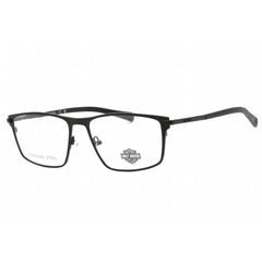 Harley Davidson Men's Eyeglasses - Matte Black Metal Rectangular Frame | HD0978 002