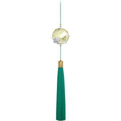 Swarovski Ornament - Among Blue Mountains Moon Crystals with Green Tassel | 5557817