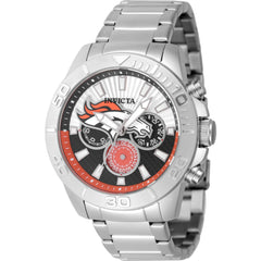 Invicta Men's Watch - NFL Denver Broncos Silver Tone and Blue Dial Bracelet | 47948