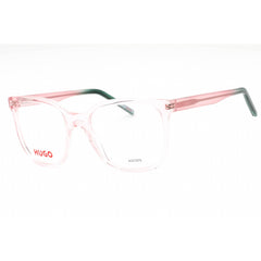 Hugo Women's Eyeglasses - Pink Green Cat Eye Plastic Full Rim Frame | HG 1266 047E 00