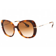 Burberry Women's Sunglasses - Light Havana Plastic Butterfly Frame | 0BE4374 331613