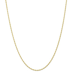 10k 1.55mm Carded Cable Rope Chain | 10K11RY