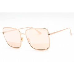 Tom Ford Women's Sunglasses - Shiny Rose Gold Metal Frame Yellow Lens | FT0739 28Z