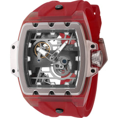 Invicta Men's Watch - Anatomic Automatic Skeleton Dial Red Silicone Strap | 44267