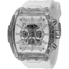 Invicta Men's Watch - S1 Rally Diablo Chronograph Silver Dial White Strap | 44347