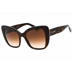 Dolce & Gabbana Women's Sunglasses - Havana Plastic Cat Eye Frame | DG4348 502/13