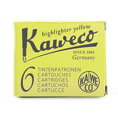 Kaweco Fountain Pen Ink Cartridges - 6 Pieces Glowing Yellow | 10001220