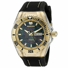 Technomarine TM-115213 Men's Cruise Monogram Black Dial Black Silicone Strap Dive Watch