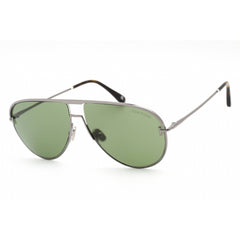 Tom Ford Unisex Sunglasses - Shiny Dark Ruthenium Metal Pilot Frame | FT0924 12N