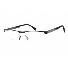 Hugo Boss Men's Eyeglasses - Black Carbon Metal Rectangular Shape Frame | 0734 0KCQ 00