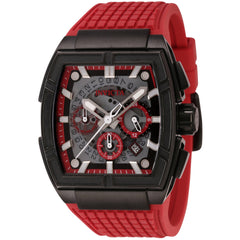 Invicta Men's Watch - S1 Rally Quartz Chrono Black and Red Dial Silicone Strap | 44887