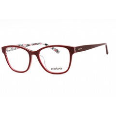 Bebe Women's Eyeglasses - Ruby Full Rim Cat Eye Frame Clear Demo Lens | BB5184 601