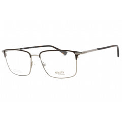Elasta Men's Eyeglasses - Dark Brown Metal Full Rim Rectangular Frame | E 7248 0R0Z 00