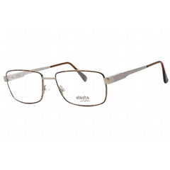 Elasta Men's Eyeglasses - Havana Grey Metal Rectangular Shape Frame | 3102/N 0AB8 00