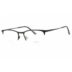 Elasta Men's Eyeglasses - Matte Black Half Rim Rectangular Frame | E 7253 0003 00