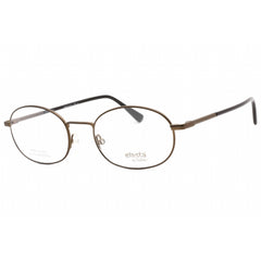 Elasta Men's Eyeglasses - Matte Brown Metal Full Rim Oval Shape Frame | E 7247 04IN 00