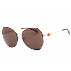 Emilio Pucci Women's Sunglasses - Shiny Rose Gold Metal Butterfly Frame | Ep0178 28E