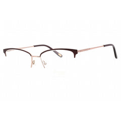 Emozioni Women's Eyeglasses - Plum Lilac Half Rim Cat Eye Frame | EM 4408 0OQ5 00
